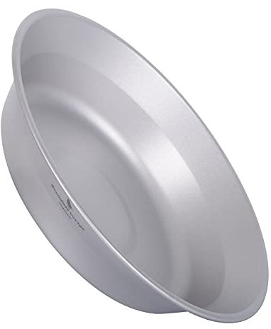 iBasingo Titan Teller Schüssel Klein Camping Metall Geschirr Leichtes Outdoor Küchengeschirr Tragbares Reise Picknick Langlebig Platte Party Service Teller für Obst Desserts Fleisch Ti1112T