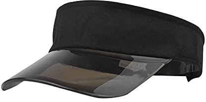 Sommer Unisex Visor Cap Damenvisor Strandvisor Sunvisor Schirmmütze Sonnenschild Pferdeschwanz Cap Unisex Sonnenhut Sonnenschild für Reisen Radsport Golf Sport Tennis Laufen Joggen (Schwarz, One Size)