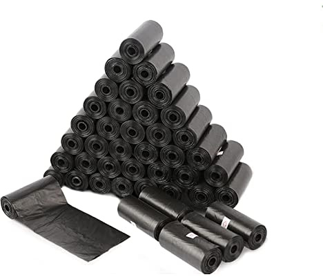 Super Mundo - 1800 Unidades Bolsas de Caca Perro, 120 Rollos, Bolsas para excrementos de Perros, Extra Gruesa Prueba de Fugas, Color Negro