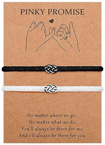 MANVEN Partnerarmbänder Kabbala Seil Glücksarmband Amulett Passende Pärchen Armband Geschenk für Paare Freunde Freundinnen Freunde Ehemänner Ehefrauen Verlobte Valentinstag Weihnachtstag Geburtstag