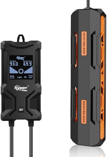 hygger Aquarium Heater, Submersible Fish Tank Heater with Over-Temperature Protection and Automatic Power-Off Fish Heater with Digital Controller for Freshwater and Saltwater (600W)
