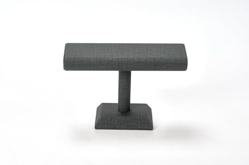 Papten T-Bar - Présentoir Organiseur Pour Bracelets Élégant Présentoir En Cuir PU En Forme De T Pour Bracelets, Montres Et Colliers (noir)