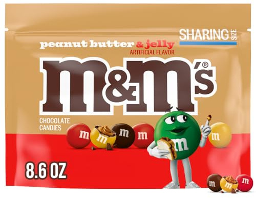 M&M's Peanut Butter and Jelly Sharing Candy Bag - 8.6 oz (243g)