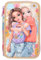 Depesche 13282 TOPModel Girl Power - Gefüllte 3-Fach Federtasche in Beige, mit Model Motiv und bunten Batches, Federmappe mit Buntstiften, Schere, Lineal uvm.