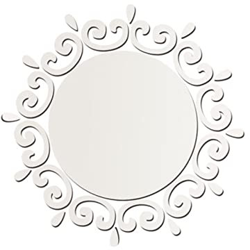 UKCOCO Lámina De Espejo Autoadhesiva Decoración De Espejo para Pared Diseño Moderno