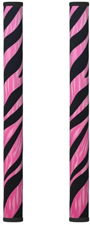 Set di 2 coperture per maniglie del frigorifero con stampa rosa, per elettrodomestici da cucina, proteggono il frigorifero dalle macchie di impronte digitali