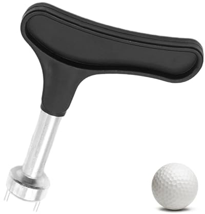 UEKPDM Universal Golf Shoe Spike Wrench, Compact 9x7.5cm Golf Cleat Installation & Removal Tool, Ergonomic Replacement Wrench for Standard Golf Spikes, Black