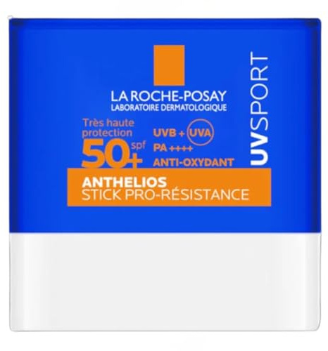 La Roche Posay Anthelios UVSPORT Pro Resistance Stick SPF50+ + VitaminaE pour tous les types de peau, 10 ml