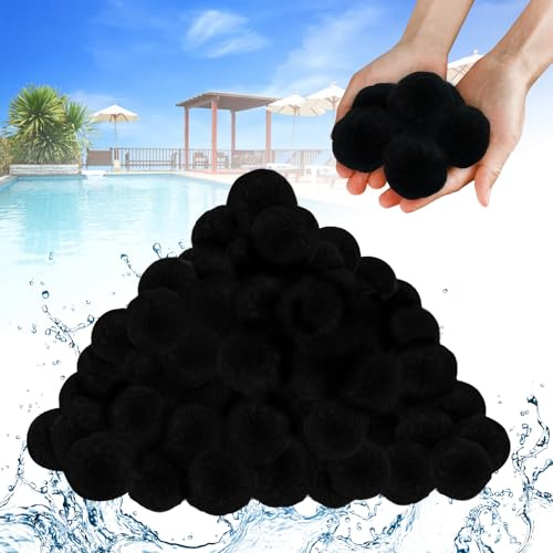 TATIVALO 700 g poolfilterbollar, ersätter 50 kg filtersand, filterbollar för sandfilter, pool, akvarium och filterpump, hög filtreringsprestanda och