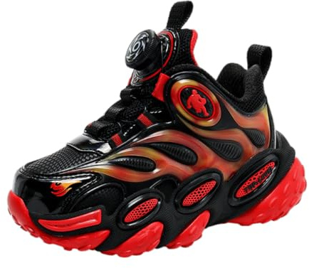 CZHIHANEG Chaussures de Basket-Ball, Chaussures de Basket-Ball pour Enfants, Chaussures de Sport avec Velcro, Chaussures de Sport