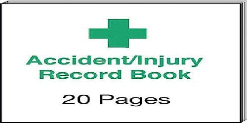 Accident Record Book Injury Report First Aid Health Safety Work Place Office