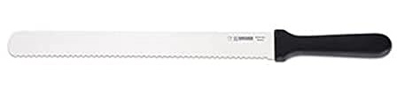 Giesser since 1776 - Made in Germany - Coltello da panettiere, acciaio inossidabile, 30 cm, bordo seghettato, accessori da forno, 8136 w 30