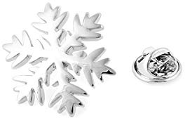 BRERA 67 - Broches et Pins en Métal en Forme de Flocon de Neige, Broche Homme, Mini Broche Bijoux, Pince Décolleté