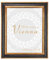 BIRAPA Bilderrahmen gold Vienna Rahmen 100x150 cm - Bilderrahmen vintage in Schwarz Gold, Bilderrahmen Holz mit Zierleiste innen und außen, Fotorahmen, Holzrahmen