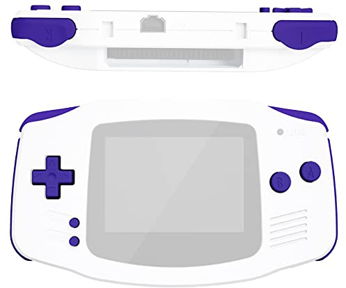 eXtremeRate Boutons Complets de Remplacement pour Gameboy Advance GBA Console, Console Portable Non Incluse - Violet