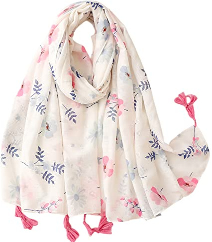 FAIRYGATE Scarf for Women UK Womens Scarfs Clearance Scarf Women Ladies Fashion Long Scarves Floral Neck Shawl Wrap 20027 FGYT16235