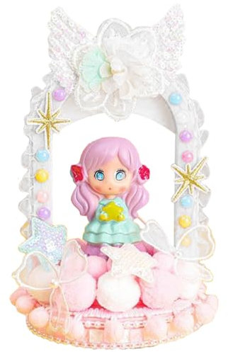 Uonlytech Diy-spielzeug Mädchen Figur Fee Tischlampe Märchenhafte Tischfigur Wohnkultur. Schlafzimmer Lampe Dekor Dekoratives Lampendekor Statue Plastik Schlafzimmerbeleuchtung Kind Puzzle