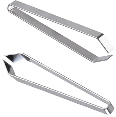 OWLMATE 2 pinzette in acciaio inox per la rimozione delle ossa di pesce, pinzette in acciaio inox per la rimozione delle ossa di pesce, 2 pezzi