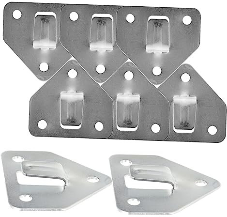 HOMSFOU 8 Stck. Halterung für Feuerlöscher Feuerlöscherhalterung Feuerlöscherbefestigung Besenhalter Wandhalterung im Freien Wandhaken für Feuerlöscher Halterungen für Feuerlöscher Eisen