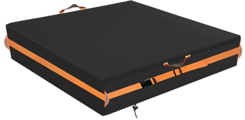 Sandbox Cover, Square Sandbox Cover Waterproof, Outdoor Toddler's Sand Box Covers for Sand Protection (57L×57W×8H,Black)