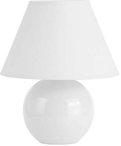 BRILLIANT lamp Primo lampe de table blanc | 1x D45, E14, 40W, adapté aux lampes à suspension (non inclus) | Échelle A ++ à E | Avec interrupteur à cordon