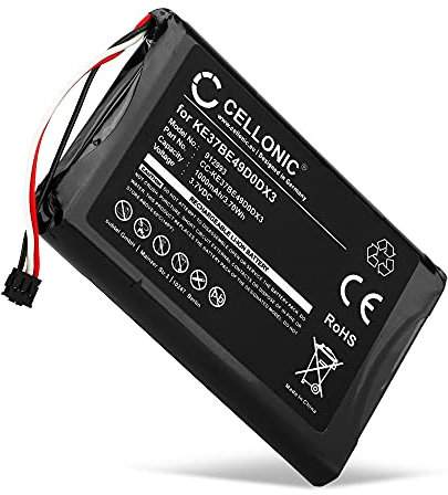 CELLONIC, Akku Navi kompatibel mit Garmin Edge 810, Edge 800, Edge Touring (1000mAh, 3.7V) Ersatzakku 361-00035-00, KE37BE49D0DX3