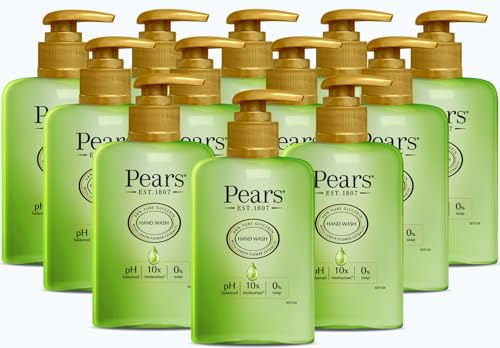 Pears Glycerin Serum Lemon Hand Wash, 250 ml, 12-Pack | Lemon flower extract, glycerin and natural oils, moisturising hand care