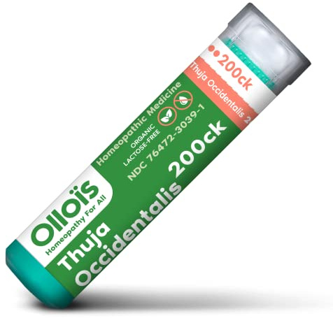 OLLOIS Thuja Occidentalis 200ck, Organic, Lactose-Free, Vegan, Homeopathic Medicine, 80 Pellets (Pack of 1)