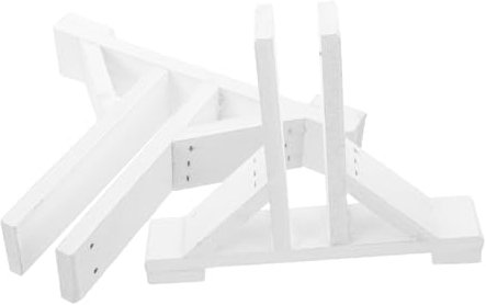 ANDRESLAD Lot De 2 Bases De Poteaux De Clôture En Bois Pour Petits Supports De Clôture De Jardin Stables Et Pour La Cour