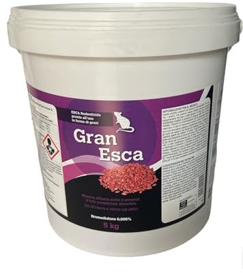 ESCA TOPICIDA RODENTICIDA GRANO ROSSO 5 KG
