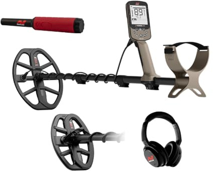 MINELAB X-Terra Elite Expedition, Waterproof, All Terrain Treasure Metal Detector, Multi-IQ Precision Targeting, Included V8X Coil, V12X Coil, ML85 Headphones, Charging Cable & PRO-FIND 40 Pinpointer