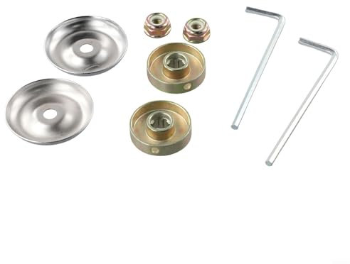 Yuanpgky Lawn Maintenance Essentials Piezas de repuesto de metal, con 2 arandelas de placa de empuje, 2 placas de conductor, 2 llaves para FS55R, FS 56R, FS36, SS-18, FS81