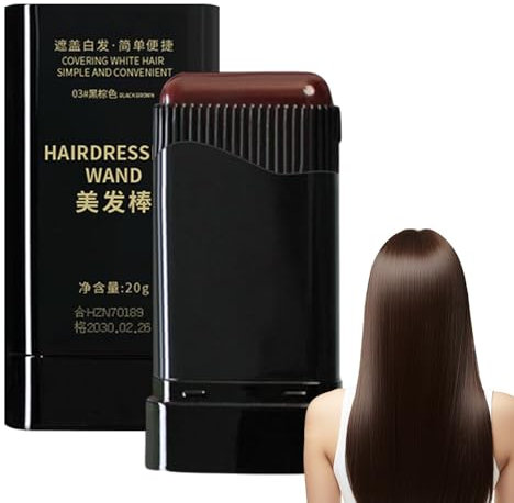 Pettine per Tintura Temporanea per Capelli, Tinta per Capelli in Stick Impermeabile e Resistente al Sudore, Stick Correttore Istantaneo per Capelli Bianchi, Pennello per Ritocchi a Lunga Durata