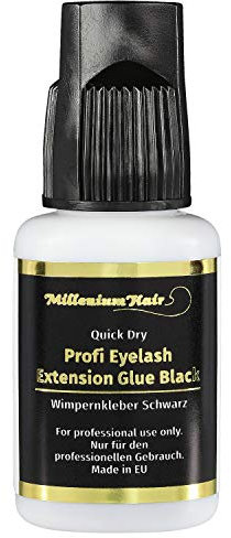 MilleniumHair Quick Dry Wimpern-Kleber für künstliche Wimpern/Wimpern-Verlängerung: 10g (schwarz)
