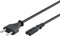 Goobay 97359 - Cable de alimentación 0,5 m, Negro