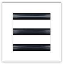 BUILDMART - 6x6 White Modern AC Vent Cover - Decorative Air Vent - Standard Linear Slot Diffuser - Register Grille for Ceiling, Walls & Floors - Texas Buildmart