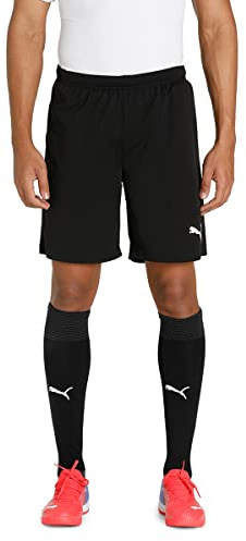 Puma - individualRISE Shorts, Pantalones Cortos de Punto de los Hombres, Puma Black-Puma White, 658998