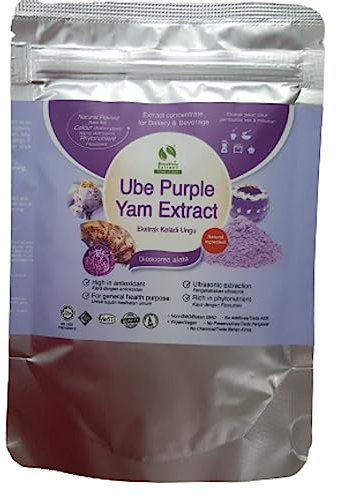 Extrait d'igname violette pure d'Ube (Dioscorea alata), Ekstrak Keladi Ungu, Halal, 100 g chacun, Expiration : février 2026