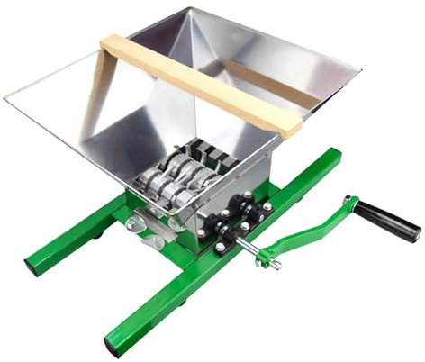 Fruchtschredder für Wein, Obstmühle aus Edelstahl – Manuelle Presse für die Herstellung von Wein, Obstzerkleinerer | vielseitiger Fruchtschredder für den Verkauf von Getränken, L