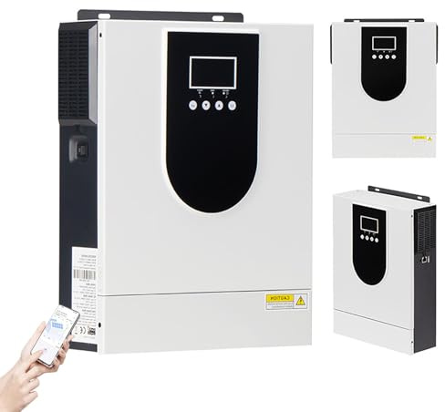 2Kw/3,2Kw Hybrid Solar Inverter, 12V/24V Till 220V Home Pure Sine Wave Inverter + 80A Mppt Solar Charge Controller, Off Grid Hybrid Inverter Laddare, FöR Husbil, Hem,3.2KW-24V