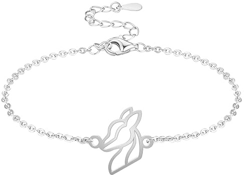 Fauna Bracelet Biche Argent avec chaîne