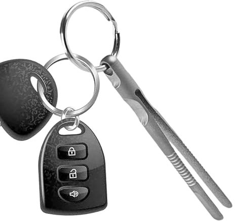 Pinzas de aleación de titanio, pinzas de titanio de viaje, pinzas de abrazadera de cabeza plana, pinzas de precisión multiusos para exteriores, herramientas de procesamiento fino para exteriores, para