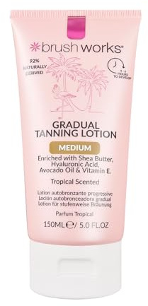 Brushworks Gradual Tanning Lotion Medium - 150ml