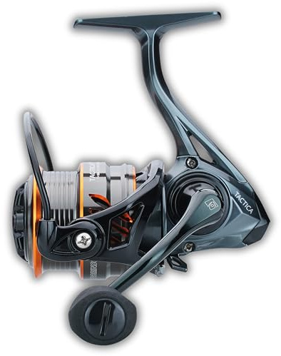 Robinson Angelrolle Tactica 3000 - Frontbremse, 8 Kugellager, Duraluminium-Spule, 5.2:1 - Ideal für Hecht, Wels
