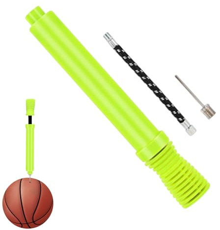 Pompe à ballon | Pompe double action bidirectionnelle | Pompe portable avec aiguille et tuyau pour sports de balle en extérieur et en intérieur