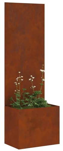 vidaXL Pantalla de Privacidad para Jardín Oxidado 50 x 32 x 150 cm, Divisor Moderno para Jardín y Terraza, Pantalla de Privacidad Estilizada, Incrustaciones Decorativas, Enclosure Contemporáneo