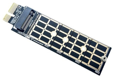 Asyduey Adattatore PCIE A M.2 NVMe SSD M.2 PCIE 3.0 X1 Raiser Card Connettore PCI-e M Key Supporta 2230 2242 2260 2280 M.2 SSD