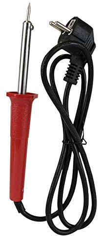 REV Lötkolben, Lötgerät mit Haltevorrichtung, Leistung 30W, rot