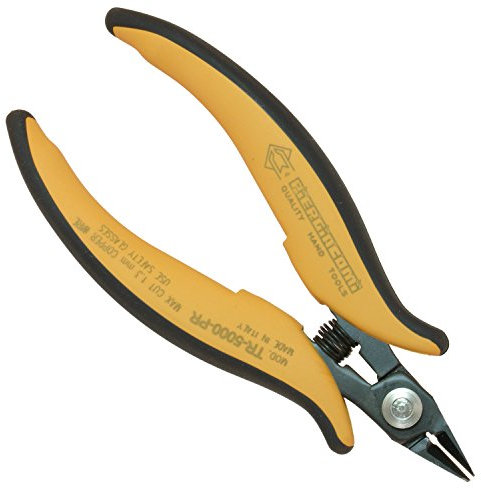 Piergiacomi Kraft-Seitenschneider mit 21 Grad abgewinkeltem Kopf für einen glatten Schnitt von Kupfer und Soft Drähte bis Durchmesser 2 mm (12AWG), 1 Stück, TR5000R