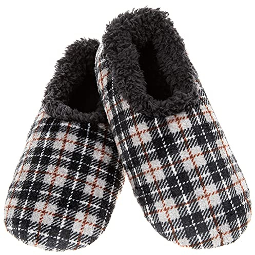 Snoozies Velour Inomhusskor i blandade färger, - Träkol - Medium